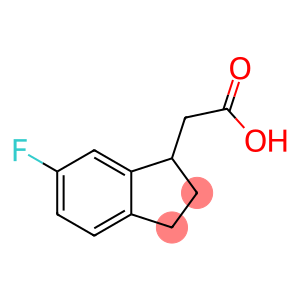 2-(6-fluoro-2,3-dihydro-1H-inden-1-yl)acetic acid