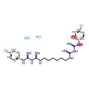 CHLORHEXIDINE-RING-UL-14C DIHYDROCHLORIDE