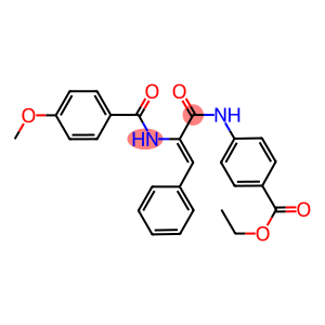 ethyl 4-({2-[(4-methoxybenzoyl)amino]-3-phenylacryloyl}amino)benzoate