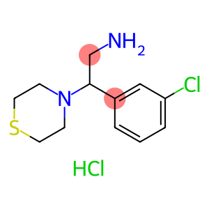 2-(3-氯苯基)-2-硫吗啉代-1-胺盐酸盐