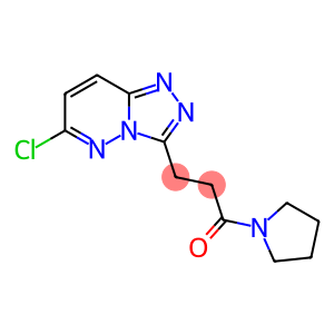 3-(6-chloro-[1,2,4]triazolo[4,3-b]pyridazin-3-yl)-1-(pyrrolidin-1-yl)propan-1-one