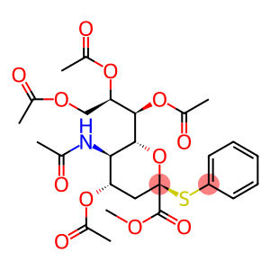 β-Neuraminic acid, N-acetyl-2-S-phenyl-2-thio-, methyl ester, 4,7,8,9-tetraacetate