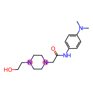 N-[4-(dimethylamino)phenyl]-2-[4-(2-hydroxyethyl)-1-piperazinyl]acetamide