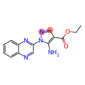 ETHYL 5-AMINO-1-(QUINOXALIN-2-YL)-1H-PYRAZOLE-4-CARBOXYLATE