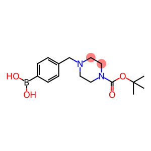 1-Piperazinecarboxylic acid, 4-[(4-boronophenyl)methyl]-, 1-(1,1-dimethylethyl) ester