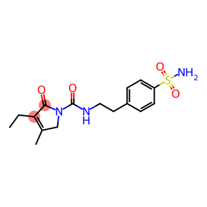 N-[2-[4-(AMINOSULFONYL)PHENYL]ETHYL]-3-ETHYL-4-METHYL-2-OXO-1H-PYRROLE-1-CARBOXAMIDE