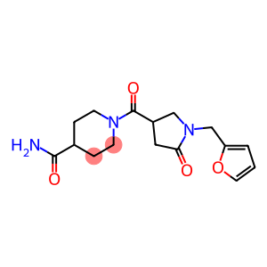 4-Piperidinecarboxamide, 1-[[1-(2-furanylmethyl)-5-oxo-3-pyrrolidinyl]carbonyl]-