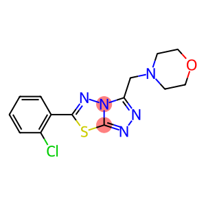 6-(2-chlorophenyl)-3-(morpholin-4-ylmethyl)[1,2,4]triazolo[3,4-b][1,3,4]thiadiazole