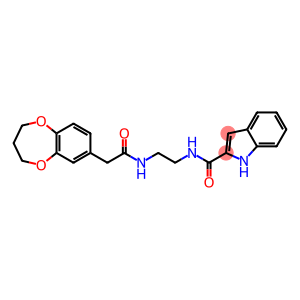 N-{2-[(3,4-dihydro-2H-1,5-benzodioxepin-7-ylacetyl)amino]ethyl}-1H-indole-2-carboxamide