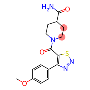 4-Piperidinecarboxamide, 1-[[4-(4-methoxyphenyl)-1,2,3-thiadiazol-5-yl]carbonyl]-