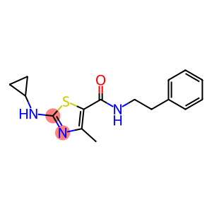 2-(cyclopropylamino)-4-methyl-N-(2-phenylethyl)-1,3-thiazole-5-carboxamide