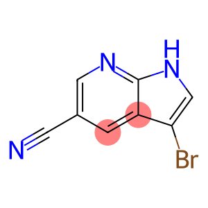 1H-Pyrrolo[2,3-b]pyridine-5-carbonitrile, 3-bromo-