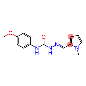 1H-Pyrrole-2-carboxaldehyde, 1-methyl-, 4-(p-methoxyphenyl)semicarbazone