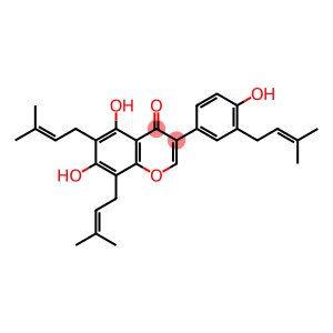 5,7-Dihydroxy-3-[4-hydroxy-3-(3-methyl-2-buten-1-yl)phenyl]-6,8-bis(3-methyl-2-buten-1-yl)-4H-1-benzopyran-4-one