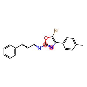 2-Oxazolamine, 5-bromo-4-(4-methylphenyl)-N-(3-phenyl-2-propen-1-ylidene)-