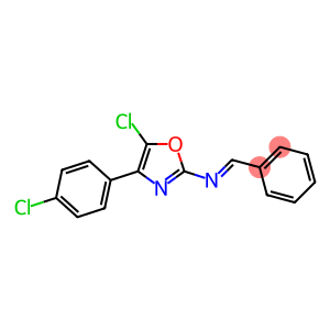 N-(5-Chloro-4-(4-chlorophenyl)-1,3-oxazol-2-yl)-1-phenylmethanimine