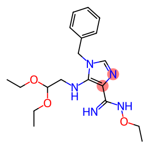 1H-Imidazole-4-carboximidamide,5-[(2,2-diethoxyethyl)amino]-N-ethoxy-1-(phenylmethyl)-