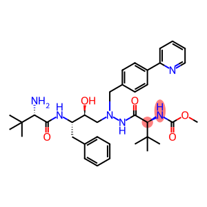 L-Valine, N-(methoxycarbonyl)-3-methyl-, 2-[(2S,3S)-3-[[(2S)-2-amino-3,3-dimethyl-1-oxobutyl]amino]-2-hydroxy-4-phenylbutyl]-2-[[4-(2-pyridinyl)phenyl]methyl]hydrazide