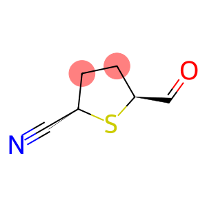 2-Thiophenecarbonitrile, 5-formyltetrahydro-, cis- (9CI)