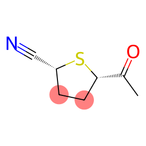 2-Thiophenecarbonitrile, 5-acetyltetrahydro-, cis- (9CI)