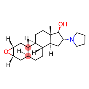 ANDROSTAN-17-OL,2,3-EPOXY-16-(1-PYRROLIDINYL)-,(2A,3A,5A,16A,17B)-(9CI)