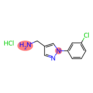 1-(3-氯苯基)-1H-吡唑-4-基]甲胺盐酸盐