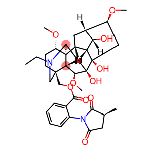 Aconitane-7,8,14-triol, 20-ethyl-1,6,16-trimethoxy-4-[[[2-[(3S)-3-methyl-2,5-dioxo-1-pyrrolidinyl]benzoyl]oxy]methyl]-, (1α,6β,14α,16β)-