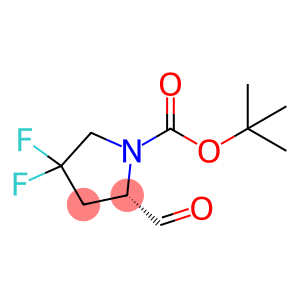 1-Pyrrolidinecarboxylic acid, 4,4-difluoro-2-formyl-, 1,1-dimethylethyl ester, (2S)-