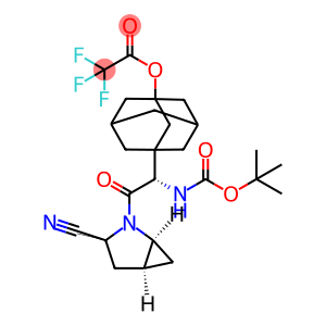 3-((S)-1-((叔丁氧基羰基)氨 基)-2-((1S,3S,5S)-3-氰基-2- 氮杂环酮[3.1.0]己烷-2-基)-2- 氧乙基)金刚烷-1-基 2,2,2-三 氟乙酸酯