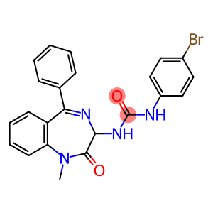 1-(4-bromophenyl)-3-[(3S)-1-methyl-2-oxo-5-phenyl-2,3-dihydro-1H-1,4-benzodiazepin-3-yl]urea