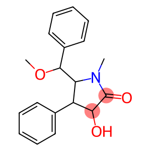 2-Pyrrolidinone, 3-hydroxy-5-(methoxyphenylmethyl)-1-methyl-4-phenyl-