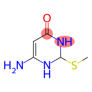 4(1H)-Pyrimidinone, 6-amino-2,3-dihydro-2-(methylthio)-