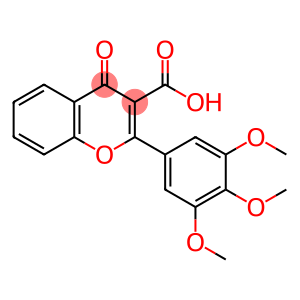 4H-1-Benzopyran-3-carboxylic acid, 4-oxo-2-(3,4,5-trimethoxyphenyl)-