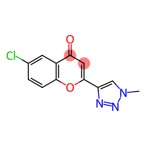 4H-1-Benzopyran-4-one, 6-chloro-2-(1-methyl-1H-1,2,3-triazol-4-yl)-