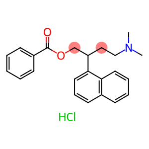 1-Naphthaleneethanol, β-[2-(dimethylamino)ethyl]-, 1-benzoate, hydrochloride (1:1)