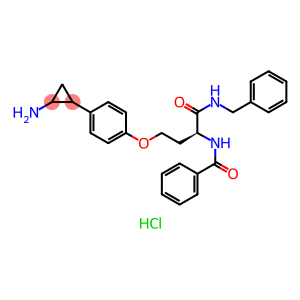 BenzaMide, N-[(1S)-3-[4-(2-aMinocyclopropyl)phenoxy]-1-[[(phenylMethyl)aMino]carbonyl]propyl]-, hydrochloride (1:1)