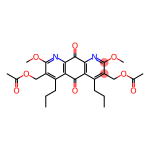 Pyrido[3,2-g]quinoline-5,10-dione, 3,7-bis[(acetyloxy)methyl]-2,8-dimethoxy-4,6-dipropyl-