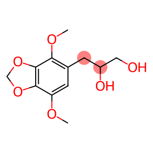 1,2-Propanediol, 3-(4,7-dimethoxy-1,3-benzodioxol-5-yl)- (9CI)