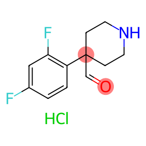 4-Piperidinecarboxaldehyde, 4-(2,4-difluorophenyl)-, hydrochloride (1:1)