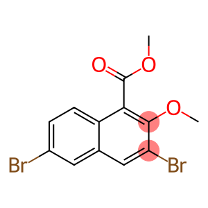 1-Naphthalenecarboxylic acid, 3,6-dibromo-2-methoxy-, methyl ester