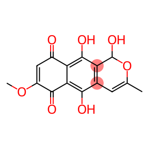 1H-Naphtho[2,3-c]pyran-6,9-dione, 1,5,10-trihydroxy-7-methoxy-3-methyl- (9CI)