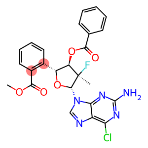 6-Chloro-9-(3,5-di-O-benzoyl-2-deoxy-2-fluoro-2-methyl-beta-D-ribofuranosyl)-9H-purin-2-amine