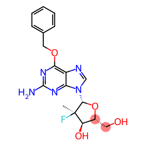 (2R,3R,4R,5R)-5-(2-amino-6-(benzyloxy)-9H-purin-9-yl)-4-fluoro-2-(hydroxymethyl)-4-methyltetrahydrofuran-3-ol