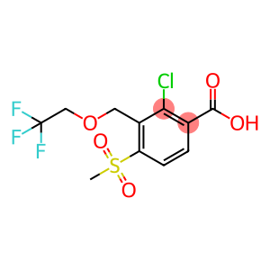 2-Chloro-4-(methylsulfonyl)-3-((2,2,2-trifluoroethoxy)methyl) benzoic acid