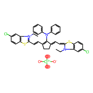 5-chloro-2-[(1E)-2-[(3E)-3-{2-[(2Z)-5-chloro-3-ethyl-2,3-dihydro-1,3-benzothiazol-2-ylidene]ethylidene}-2-(diphenylamino)cyclopent-1-en-1-yl]ethenyl]-3-ethyl-1,3-benzothiazol-3-ium perchlorate