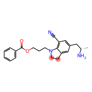 5-[(2S)-2-Aminopropyl]-1-[3-(benzoyloxy)propyl]-2,3-dihydro-1H-indole-7-carbonitrile