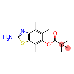 2-Amino-4,5,7-trimethylbenzo[d]thiazol-6-yl pivalate