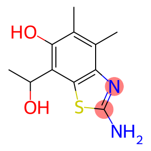 7-Benzothiazolemethanol,  2-amino-6-hydroxy--alpha-,4,5-trimethyl-