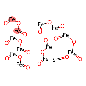 dodecaferric strontium oxygen(-2) anion