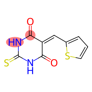 5-(thiophen-2-ylmethylidene)-2-thioxodihydropyrimidine-4,6(1H,5H)-dione